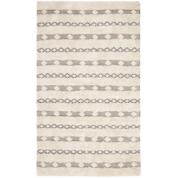 Safavieh Natura 4 x 6 ft. Rectangle Area Rug Ivory & Grey NAT950A-4 - main